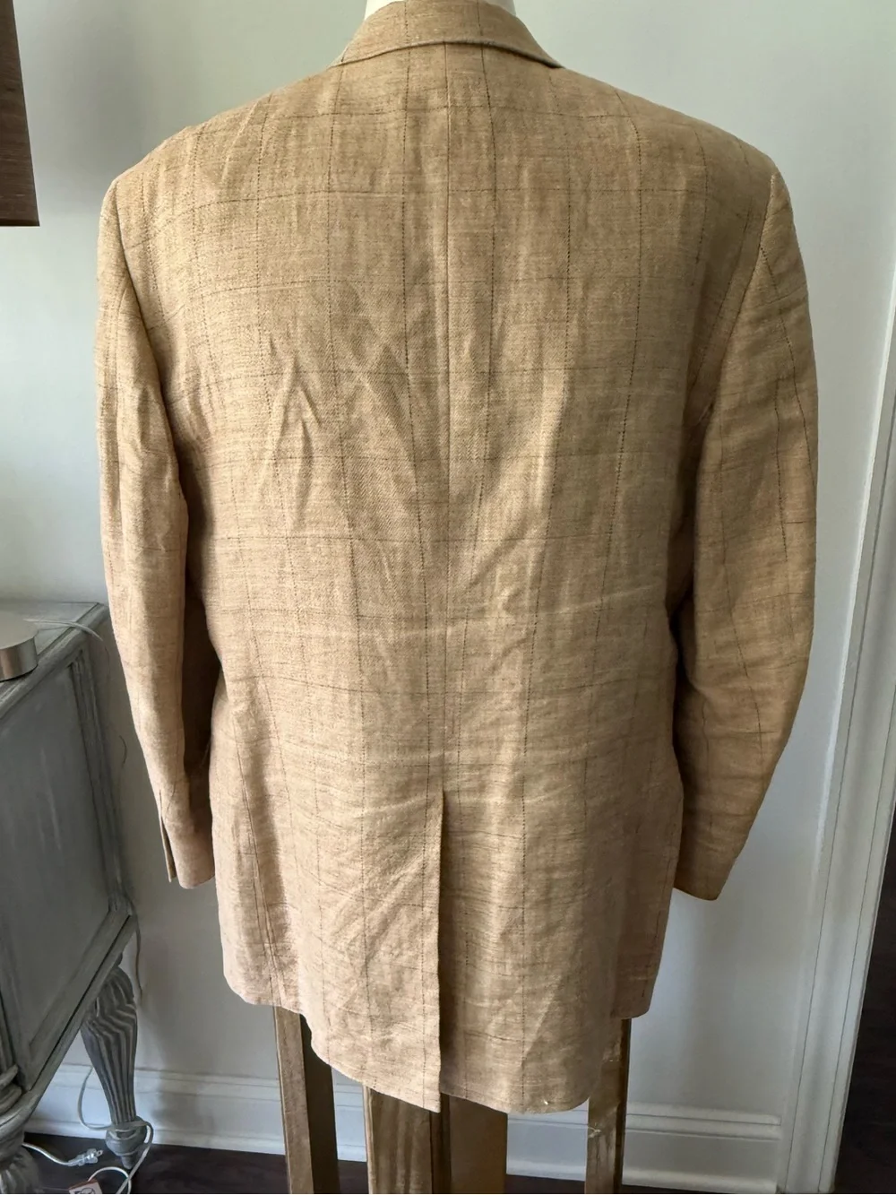 BROOKS BROTHERS 100% LINEN Sport Coat Jacket Size 43L